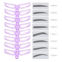 Kit de modelare a sprâncenelor, șablon reutilizabil pentru sprâncene cu design ergonomic și instrument de poziționare pentru începători și