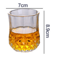 Luksusowe kryształowe szklanki do whisky, bezołowiowe szkło kryształowe, idealne dla mężczyzn, zestaw 6 sztuk w eleganckim pudełku prezentowym