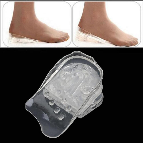 5Layers Adjustable Silicone Gel Inserts Height Increase Lift Shoe Taller Insole 1