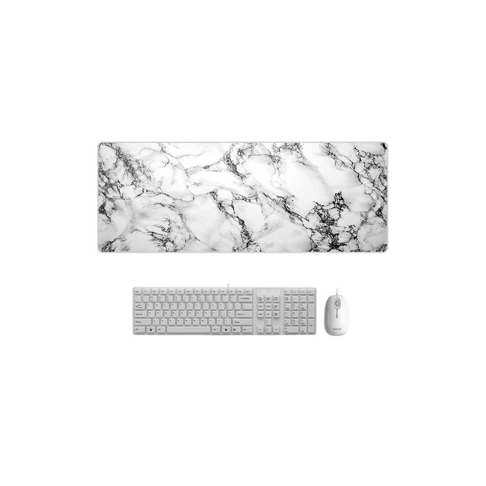 80 X 30 Cm Large Marble Desk Mat, Mouse Pad, Gamer, Waterproof, Kawaii, Desk Pad, Computer Keyboard, Table Decoration Ref: 7253 9426802378603