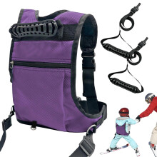Snowboard Harness For Kids, Adjustable Trainer Strap, For Beginners, Purple