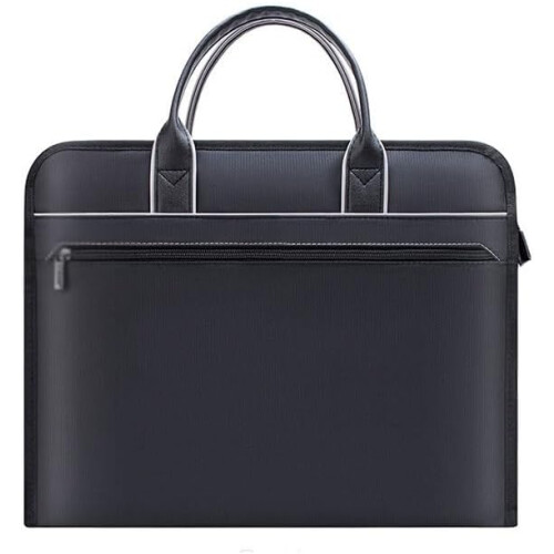 Large Capacity Briefcase for Professionals, Portable File Bag, Document Organizer, Conference Handbag, Durable Material 2