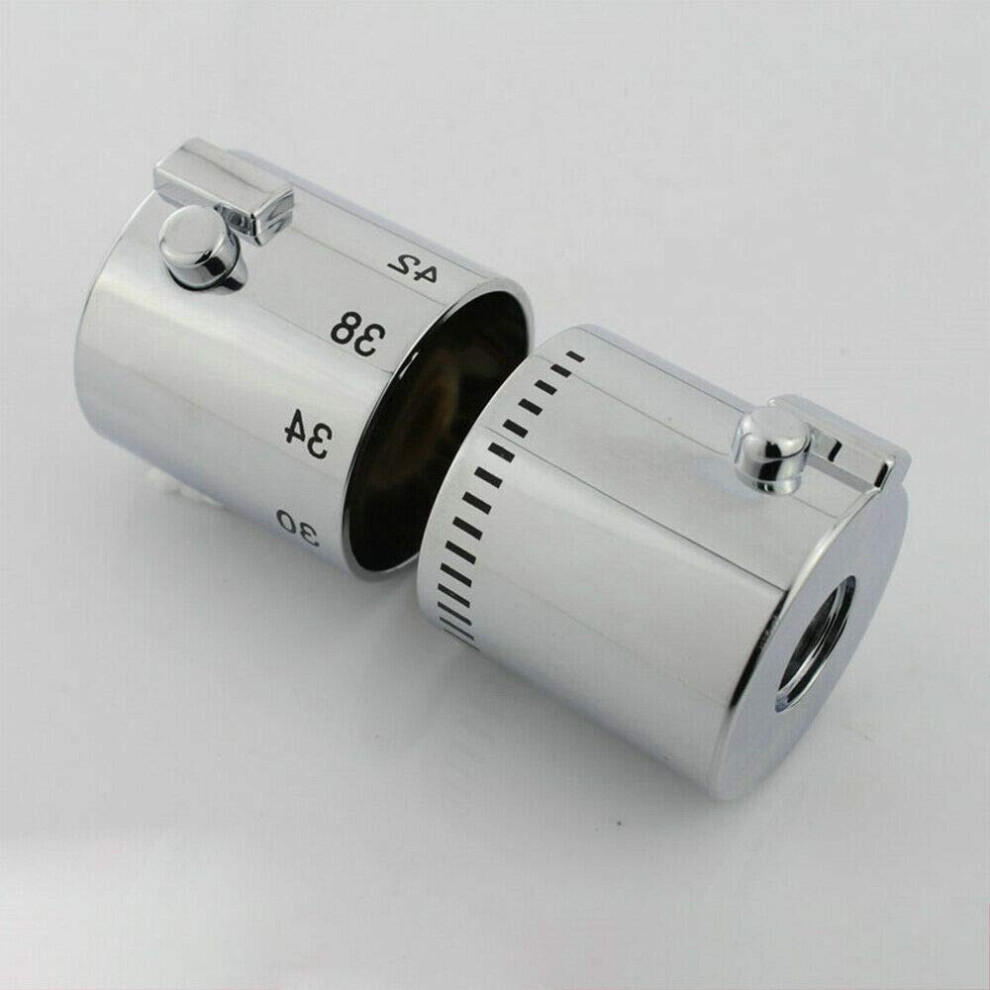 Shower Control Handle, Temperature Control Knob For Bath Shower Valve, Water Control Handle, 1 Pair, Chrome Finish 9365049049658