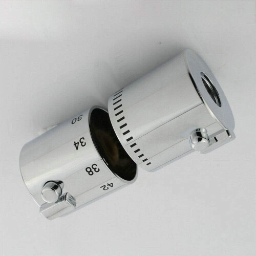 Shower Control Handle, Temperature Control Knob For Bath Shower Valve, Water Control Handle, 1 Pair, Chrome Finish 1