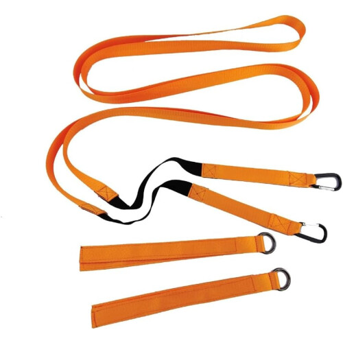 Kids Ski Training Belt For Beginners With Adjustable Rope Speed Control Orange 1