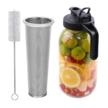 64Oz Cold Brew Coffee Maker with Stainless Steel Dense Filter Pitcher for Iced Coffee and Tea