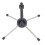 Foldable Clarinet Stand with 4 Legs, Anti-Slip Support, Black/Silver 6