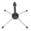 Foldable Clarinet Stand with 4 Legs, Anti-Slip Support, Black/Silver 16