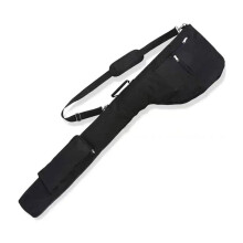Golf Bag Oxford Cloth Waterproof Folding Portable Travel Case Large Capacity Storage Black