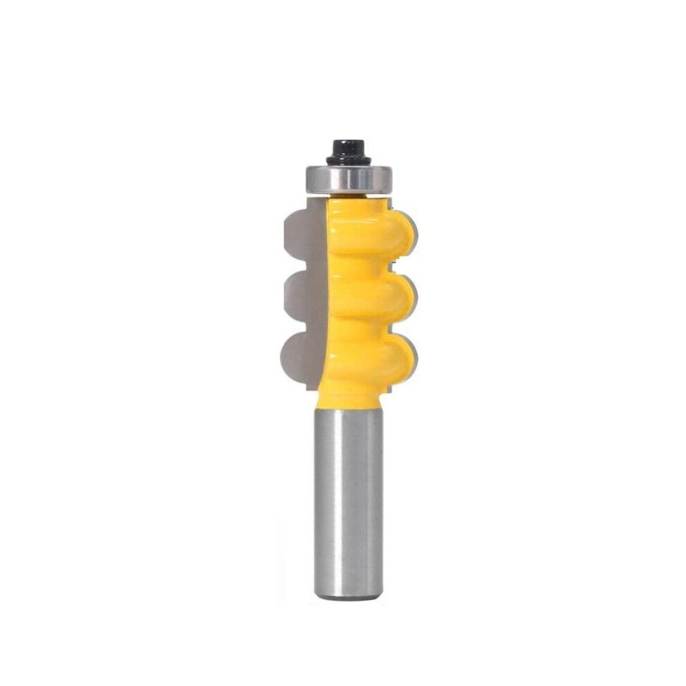 1/2" Shank 12Mm Triple Bead Column Molding Router Bit Cutter For Woodworking Milling, No3 1I2 Inch Shank 9189345130977