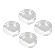Batentes de porta de chão para uma vida silenciosa, sem necessidade de furar, design em acrílico macio, batente de porta transparente de fácil