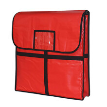 Pizza Delivery Bag Insulated Waterproof Carrier for Hot Food Transport 50x50x12cm Reusable