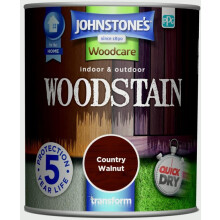 Johnstones Woodcare Indoor & Outdoor Woodstain 750ml Country Walnut