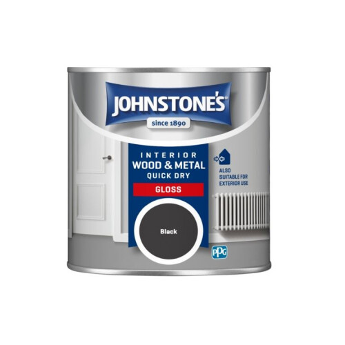Johnstone's Johnstone's - Quick Dry Gloss - 250ml Black