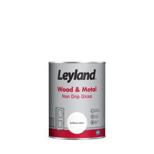 Leyland - Wood & Metal Non Drip Gloss 1.25L - Brilliant White
