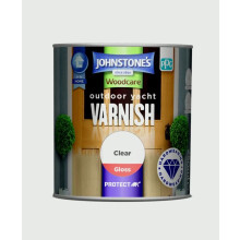 Johnstones Woodcare Outdoor Yacht Varnish 250ml Gloss Clear