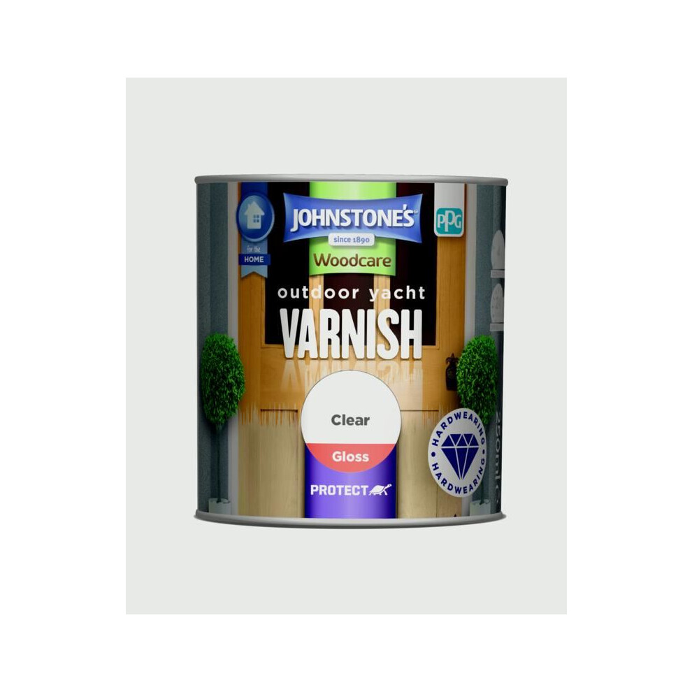 Johnstone's Woodcare Outdoor Yacht Varnish 250Ml Gloss Clear