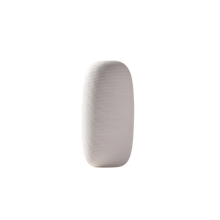 Vaso elegante de cerâmica branca, design minimalista nórdico boho, acabamento requintado feito à mão para decoração de mesa de sala de estar,