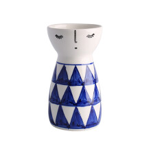 Bohemian Style Vase Ornaments, Modern Aesthetic Decor, Fine White Clay Construction, Multi-functional Decoration, Suitable For Use As A Single Flower