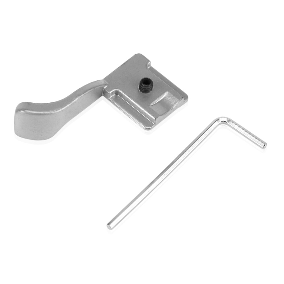 Hot Shoe Thumb Up Rest For Camera Ergonomic Structure Stable Protected Contact Metal Hand Grip With Button, Better Balance And Secure Grip For Fuji X 9088527623965