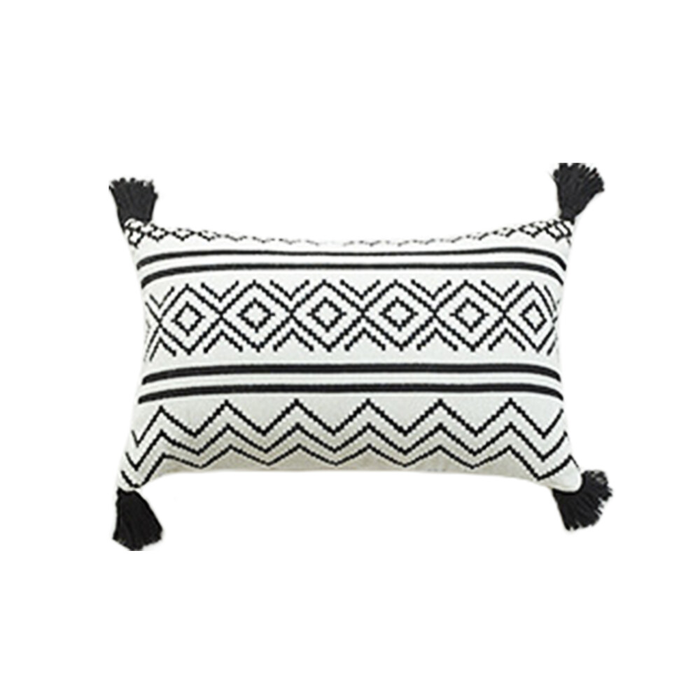 Hidden Zipper Design Boho Throw Pillow Covers, Textured Linen Fabric for Cozy Spaces, Washable, Multi-Usage, 45x45cm, Chenille, for Enhancing Living R