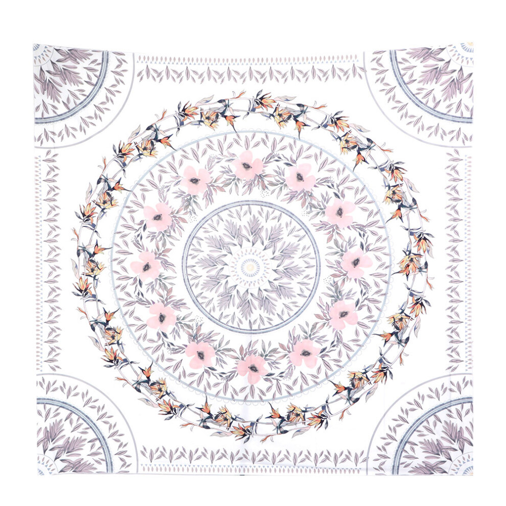 Elegant Square Shape Bohemian Mandala Tapestry, Polyester Fabric Tapestries for Versatile Home Décor, 150x150cm