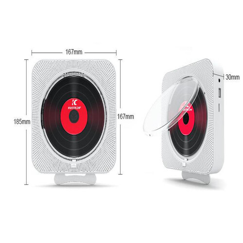 Οικιακός Ηχολήπτης Boombox, Φορητό CD Player με ηχείο Bluetooth Hi-Fi, Υποστηρίζει μορφές CD, CD-R,