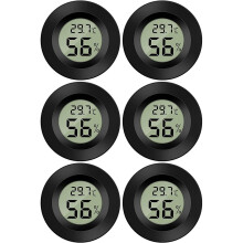 LCD-skærm, mini digitalt hygrometer med bred temperaturtest til indendørs udendørs luftfugtighed, bærbart termometer med Fahrenheit Celsius