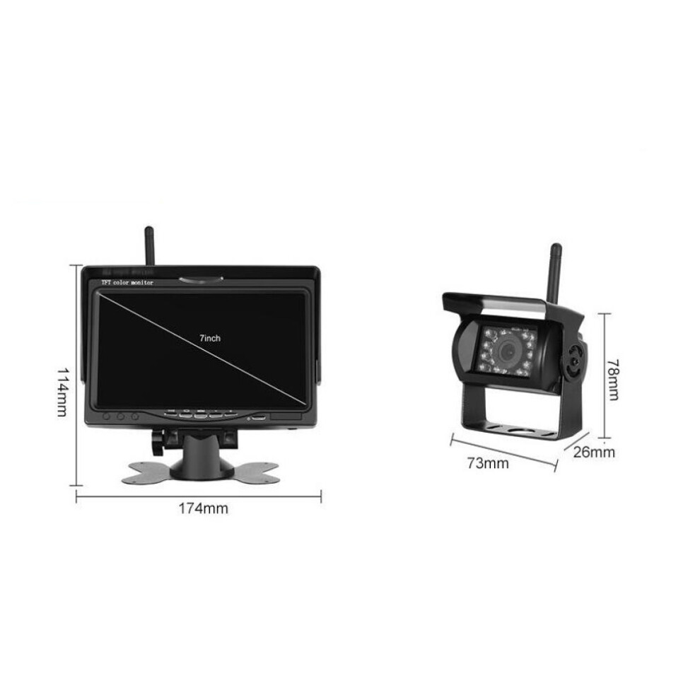 Dual Backup Camera Monitor Kit, Hd 1080P Monitor For Safe Reverse, Fast Easy Install With Strong Digital Signal, Detailed Night Vision For All 9128293436380