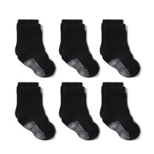 Antislip babysokjes met antislipzooltjes, zachte en comfortabele enkelsokjes met brede, elastische boord en trekkoord.