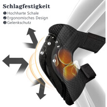 Optimaler Schutz bei verschiedenen Sportarten, umfassender Verletzungsschutz für diverse Sicherheitsausrüstungen, verstellbare Größe, modische