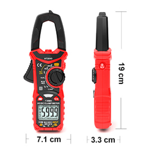 Multimeter With Clamp Design For Current Testing, Digital Clamp Meter Featuring AC Current And Resistance Measurement Capabilities, Auto-ranging