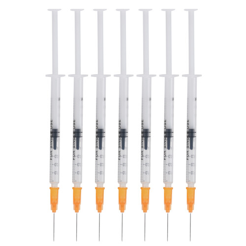 Σύριγγα 1ML με βελόνα για εργαλεία μέτρησης εργαστηρίου τυλιγμένα ξεχωριστά σετ 2