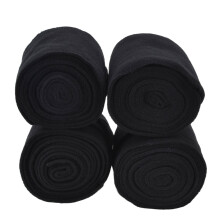 Black Self Adhesive Bandage Wraps for Horses Cows Pets - 4Pcs Set
