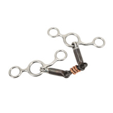 Stainless Steel Brass Horse Gag Ring Snaffle 145mm Mouthpiece