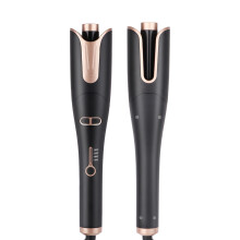 Smart Curling Iron with Rotating Barrel, Anti-Scald & Negative Ion Generator for Healthy, Fast Heated Curls
