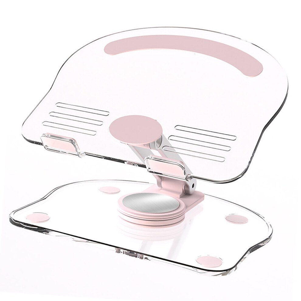 360 Rotating Acrylic Tablet Stand Liftable & Foldable Pink 8171368816700
