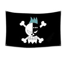 (60 x 90 cm, 5722-13) One Piece Pirate Skull Flag Home Bedroom Wall Decor Banner Painting Luffy Straw Hat Pirates Flag Toy Stapestries Wall Stickers