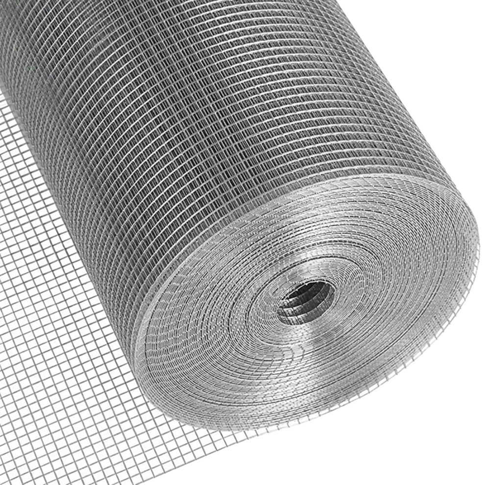 304 Stainless Steel Wire Mesh Roll 18Mm Square Hardware Cloth For Garden And Animal Fencing 1X14m 9365049050890