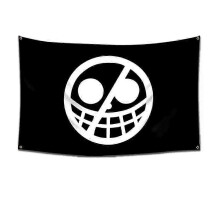 (60 x 90 cm, 5722-21) One Piece Pirate Skull Flag Home Bedroom Wall Decor Banner Painting Luffy Straw Hat Pirates Flag Toy Stapestries Wall Stickers