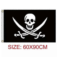 (60 x 90 cm, 5722-32) One Piece Pirate Skull Flag Home Bedroom Wall Decor Banner Painting Luffy Straw Hat Pirates Flag Toy Stapestries Wall Stickers