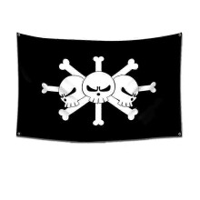 (60 x 90 cm, 5722-18) One Piece Pirate Skull Flag Home Bedroom Wall Decor Banner Painting Luffy Straw Hat Pirates Flag Toy Stapestries Wall Stickers