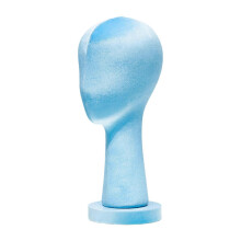 (Height 40cm, Blue) Mannequin Head Hat Holder Hat Display Stand for Styling Headdress Home Decor Height 40cm Apricot