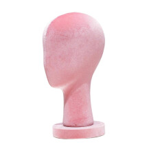 (Height 33cm, Pink) Mannequin Head Hat Holder Hat Display Stand for Styling Headdress Home Decor Height 40cm Apricot