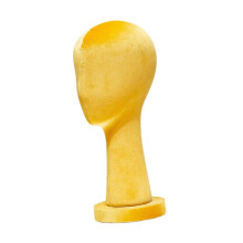 (Height 40cm, Yellow) Mannequin Head Hat Holder Hat Display Stand for Styling Headdress Home Decor Height 40cm Apricot