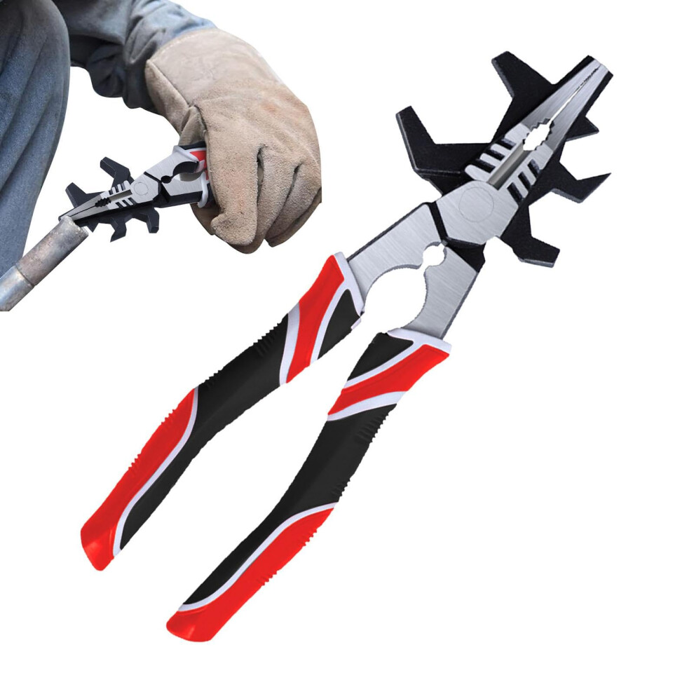Welding Pliers, 8Inch Carbon Steel Wire Cutting, Multipurpose Welding Pliers With Rustproof Ergonomic Coated Handle 9365049050913