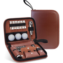 Portable Golf Organizer Bag Spacious Golf Accessories Holder with Golf Ball Compartment, Ideal Golf Gift for Men and Women