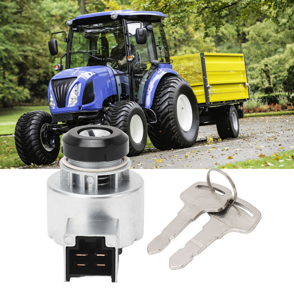Ignition Switch Replacement For Tractor Models With 2 Keys Aluminum Alloy 6931368817167