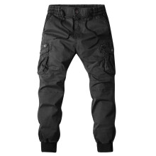 2025 Casual Overalls Plus Size Trousers for Men Women, Stylish Black Cargo Pants Size 36