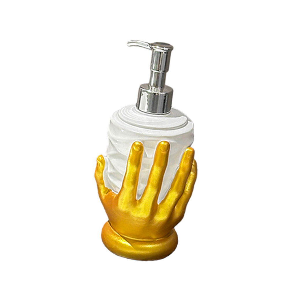 Empty Refillable Pump Press Bottles Cosmetic Storage-Gold